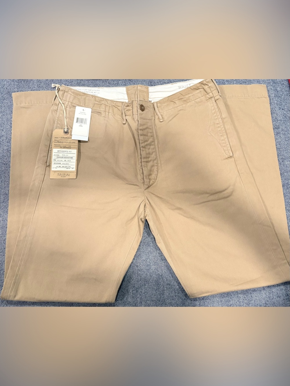 RRL Officer Chino - Khaki | size: 34x32 - Picture 3 of 16